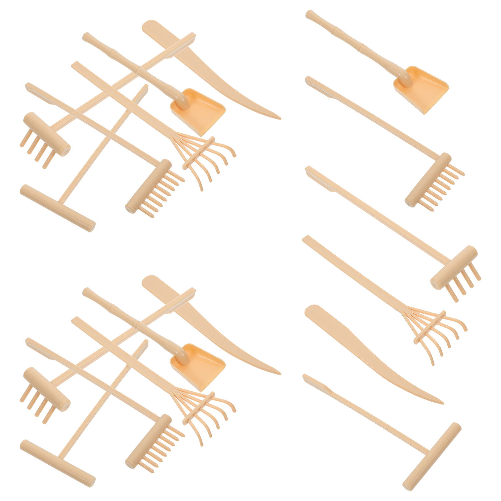 Zen Gardening Tools - 4 ensembles de mini outils de