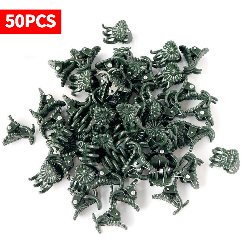 Gardening Tools Bundle - 50 pinces de jardinage vert foncé