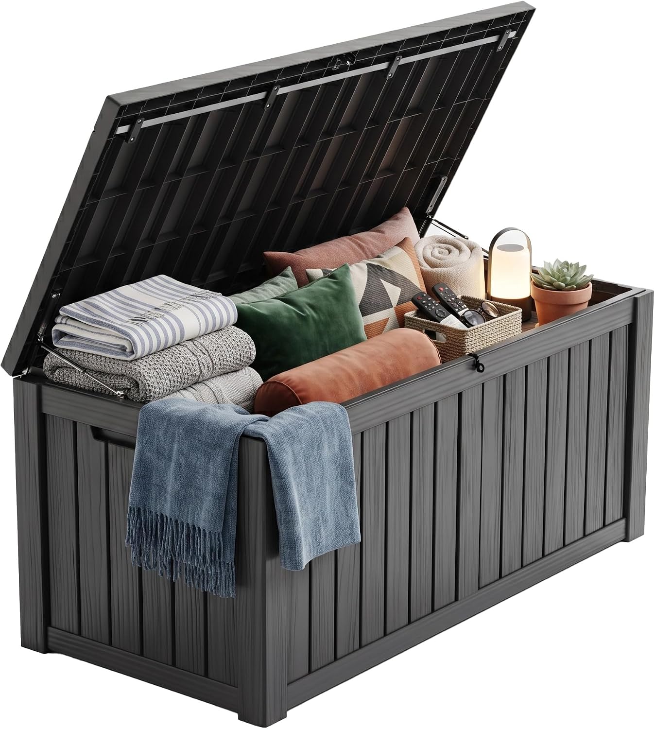 Gardening Tools Box - Boîte de rangement en résine verrouillable