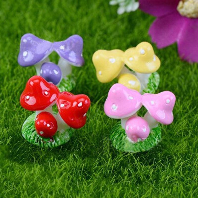 Gardening Tools Cute - Mini champignons en résine, ornement de