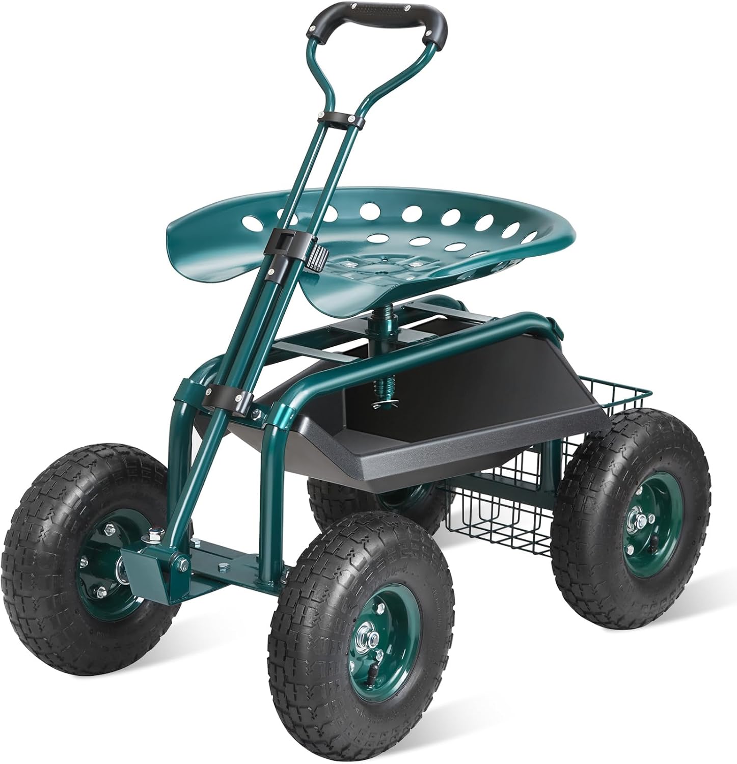 Gardening Yard Tools - Chariot de jardin roulant avec siège