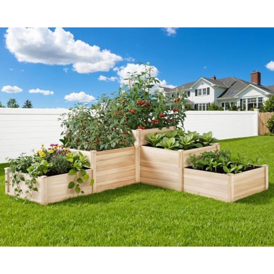 Gardening Tools Box - Bac de jardin surélevé à 3