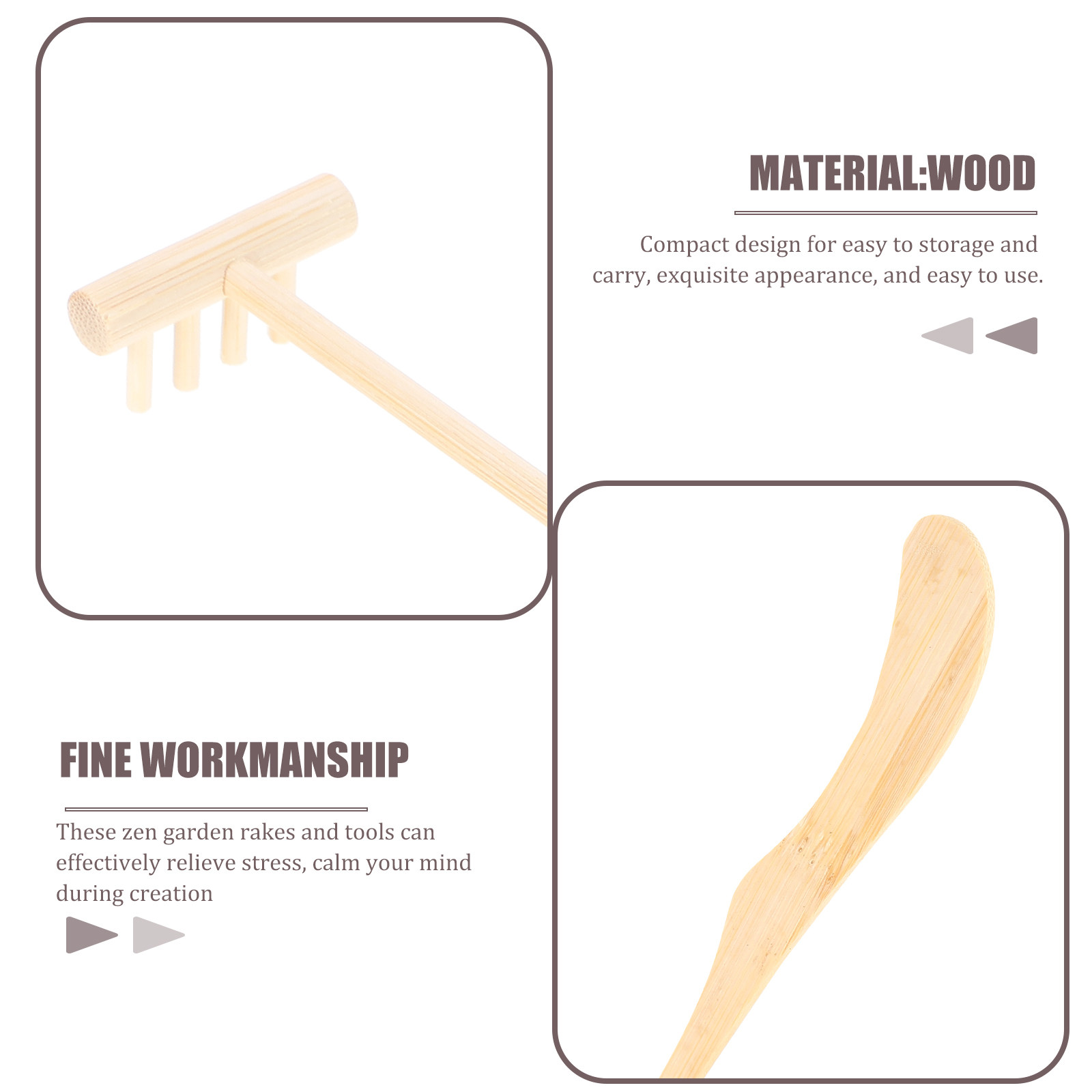 1 ensemble de râteau à lisser  - Zen Gardening Tools avis et prix
