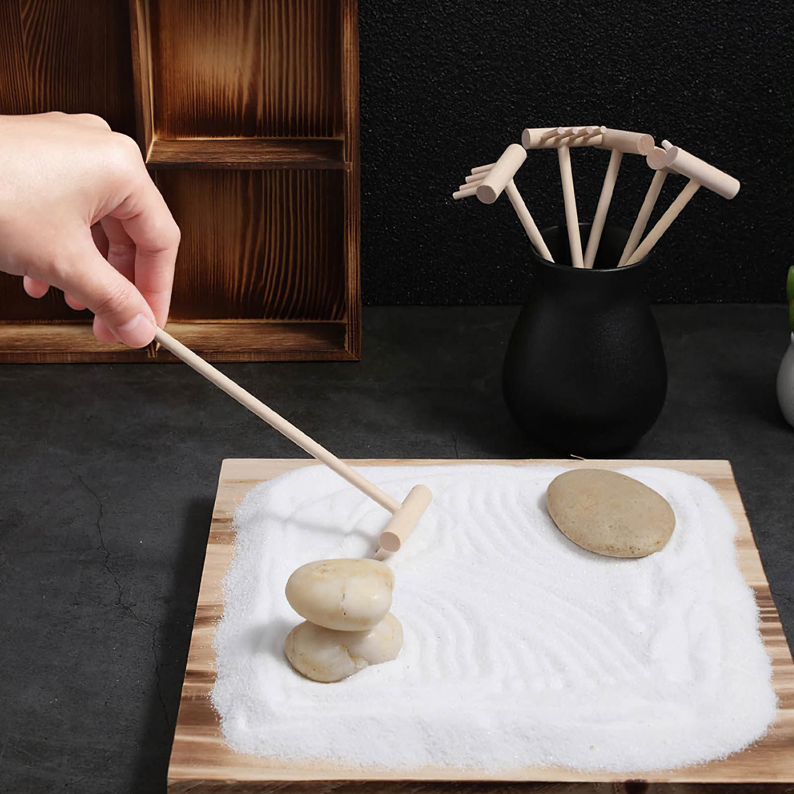 Ensemble de 10 mini râteaux de - Zen Gardening Tools avis et prix
