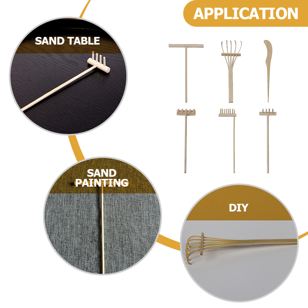 1 ensemble de mini râteaux en  - Zen Gardening Tools avis et prix