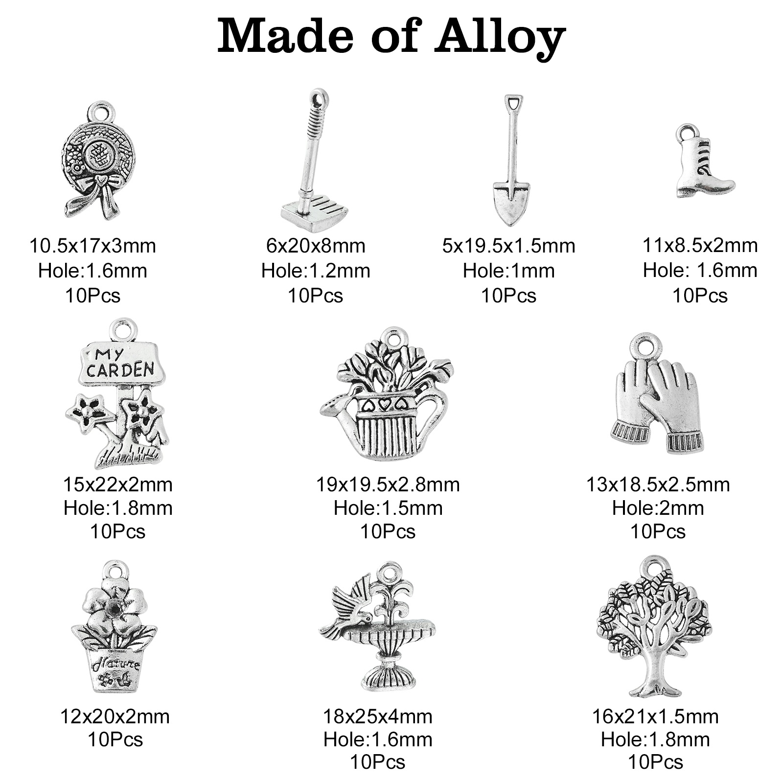 Plus sombre aHall-Breloques de - Gardening Tools Cute avis et prix