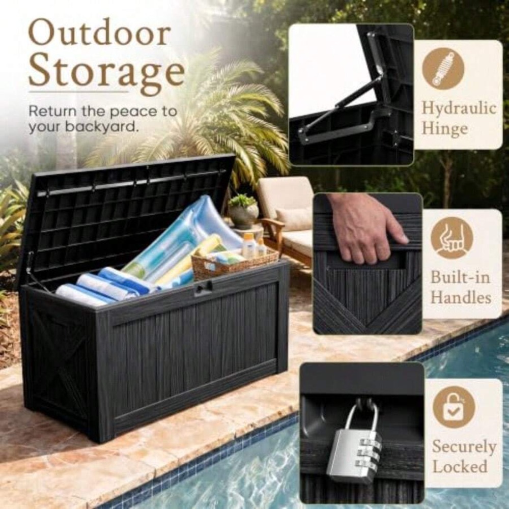 Banc de rangement extérieur en - Gardening Tools Box avis et prix